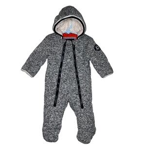 Ben Sherman Infant Snowsuit Sweater Fleece Lined Winter Pram Suit Size 6-9 Month
